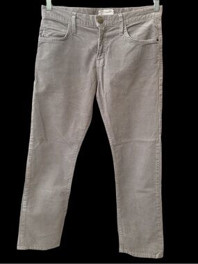 Current/Elliott Light Grey Gray Corduroy Pants size 25